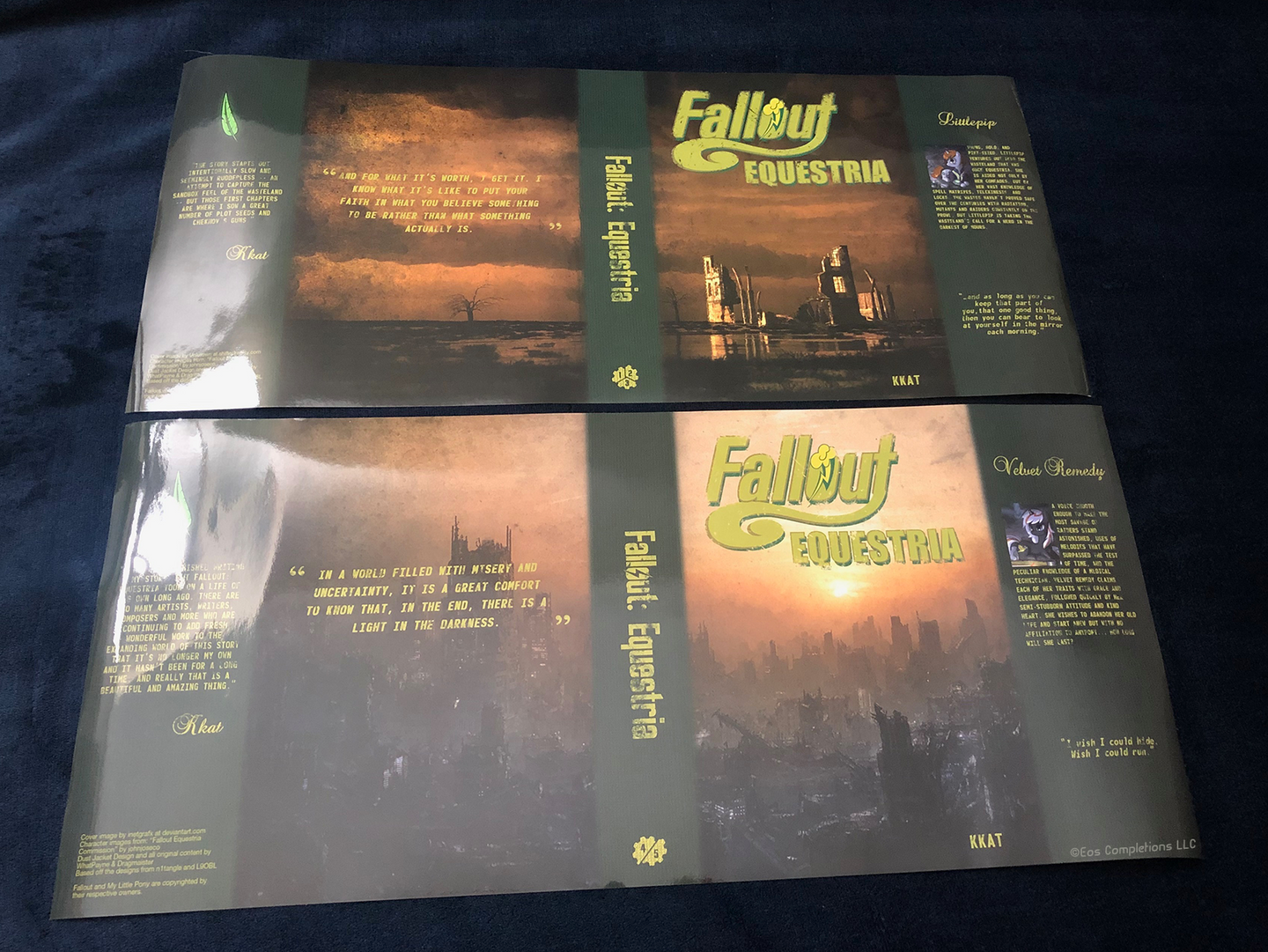 Fallout Equestria 2nd Edition Dust Jackets