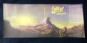 Fallout Equestria Pink Eyes 1st Edition Dust Jacket